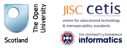 Event co-hosted by The Open University in Scotland, Jisc CETIS and University of Edinburgh School of Informatics