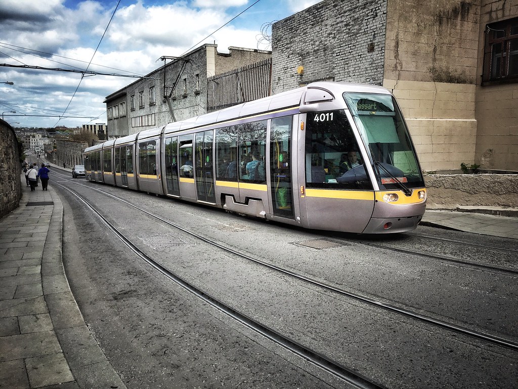 Dublin public transportation called the Dart which is a light rail service throughout the city